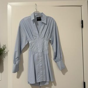 Corset Detail Shirt Dress